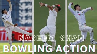 Naseem Shah Bowling Action SlowMotion [upl. by Denise]