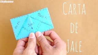 Carta Jale FACIL  Cartas de origami  CARTAS PARA MI NOVIO [upl. by Mara89]