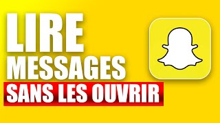 Comment Lire Un Message Snapchat Sans Louvrir FACILE [upl. by Gilba]