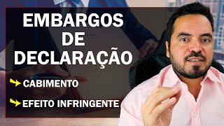 EMBARGOS DE DECLARAÇÃO  QUANDO USAR [upl. by Eirollam]