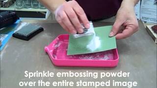 Howto Emboss with Rubber Stamps [upl. by Tiffa]