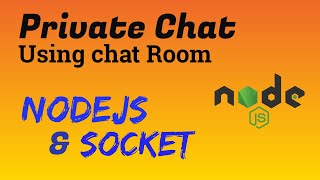 Private chat using NodeJS socket [upl. by Seavir134]