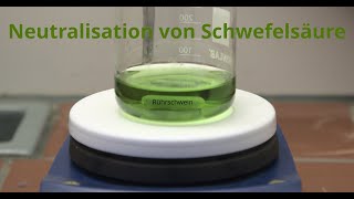 Säureherstellung 3  Neutralisation von Schwefelsäure mit Salzbildung [upl. by Dviad]