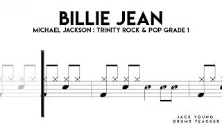 Billie Jean Trinity Rock amp Pop Drums Grade 1 OLD [upl. by Bernt]