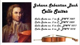 Johann Sebastian Bach  Cello suites in 432 Hz great for reading or studying [upl. by Skelly490]