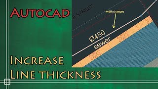 Autocad 2019  How to increase the line thickness 2 simple methods [upl. by Clarkson794]