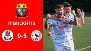 Caerleon 05 Cwmbrân Town  Gwent FA Senior cup  Quarter final highlights [upl. by Gerita]