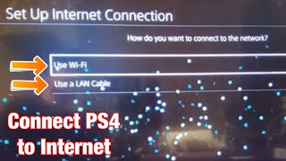 How to Connect PS4 to Internet Home Wifi Network [upl. by Cohdwell]