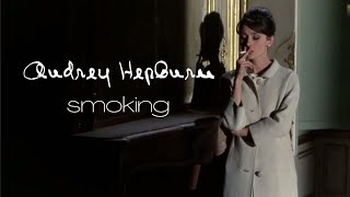 Audrey Hepburn Smoking  A Compilation [upl. by Novel]