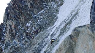 Rock Collapse  Goûter Route Goûter Couloir Mont Blanc [upl. by Dorran]