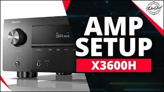 How to Add an External Amplifier to Your AV Receiver  Denon AVRX3600H [upl. by Jauch95]