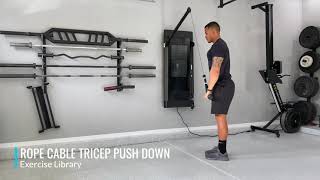 Rope Cable Tricep Pushdown [upl. by Cathee]