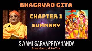 1 Bhagavad Gita  Chapter 1 Summary  Swami Sarvapriyananda [upl. by Klemperer]