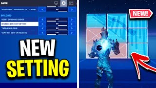 How To Disable PreEdits In Fortnite NEW quotDisable Pre Editsquot Option [upl. by Noryb]