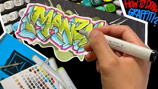 HOW TO DRAW GRAFFITI FOR BEGINNERS 2020 [upl. by Noterb710]