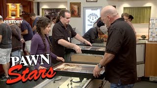 Pawn Stars Signed Shepard Fairey Posters  History [upl. by Nels26]