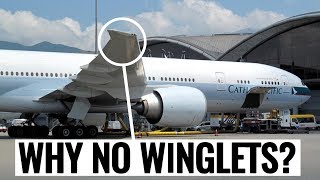 Why doesnt the Boeing 777 have winglets [upl. by Novelia]