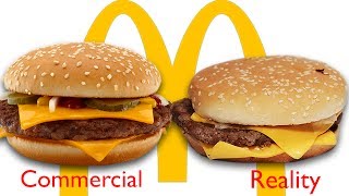 McDonalds Ads vs The Real Thing [upl. by Ahsiekyt537]